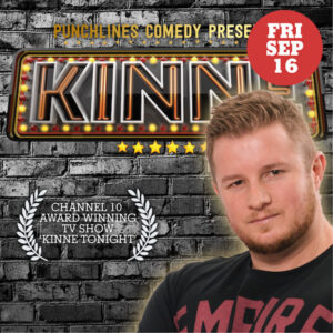 Stand-up Comedy: Troy Kinne plus guests  – Friday 16 September – 7.30pm