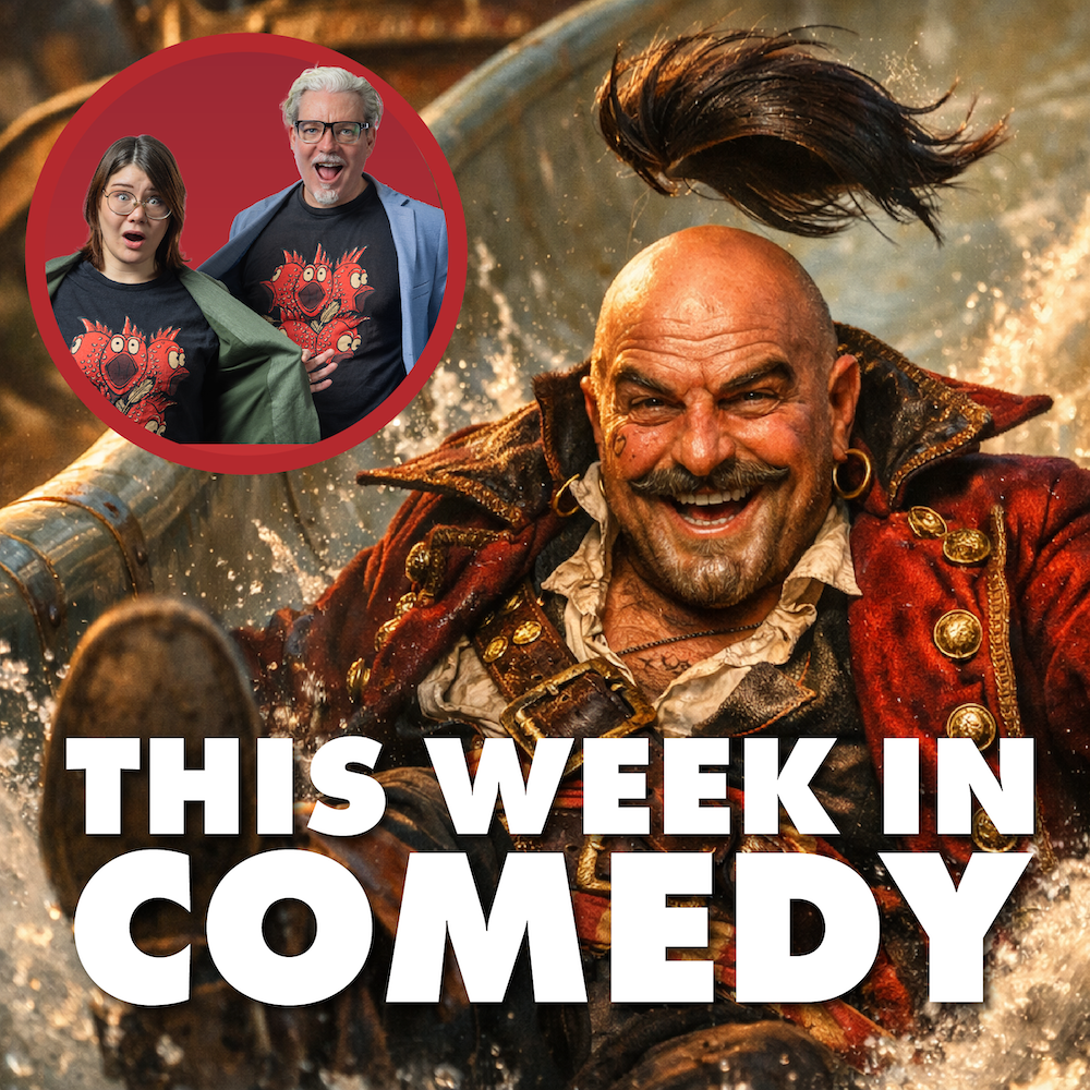 Featured image for “Episode 1: Sliding pirates, Australia’s funniest and a Jimmy Carr rumour”