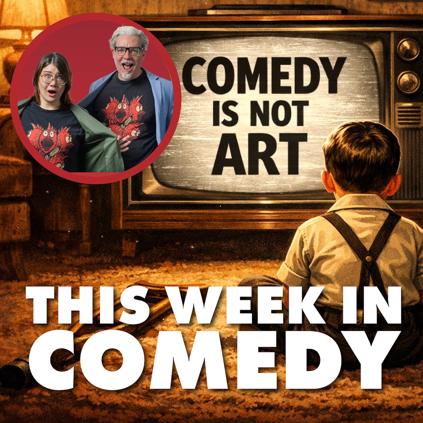 Featured image for “Episode 8: Hughesy Heckled, Television Firsts and Tampons”